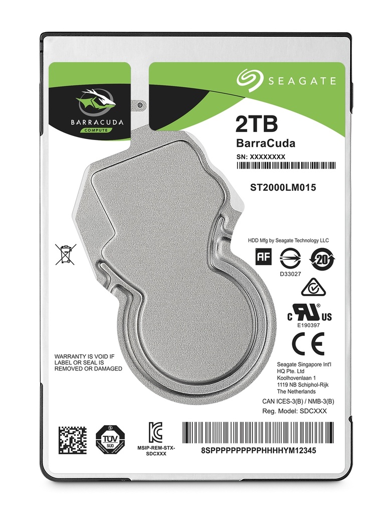 Seagate HD2.5 SATA3 2TB ST2000LM015 / 7mm
