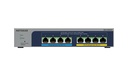 Netgear 8Port Switch 100/1000/2500 MS108EUP  8-Port Ultra60 PoE++ Multi-Gig unmgd Switch