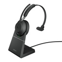 Jabra Headset Evolve2 65 MS Stereo Link 380a BT black mit Ladestation Zertifiziert für Microsoft Teams