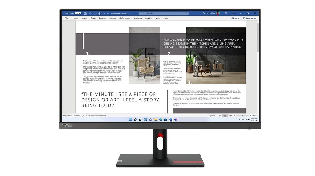 Lenovo ThinkVision S27i 30 | 27" Full HD Monitor | 100Hz | Grijs