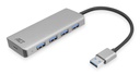 ACT AC6121 | USB 3.2 Gen 1 (3.1 Gen 1) Type-A Interface Hub | 5000 Mbit/s | Aluminium