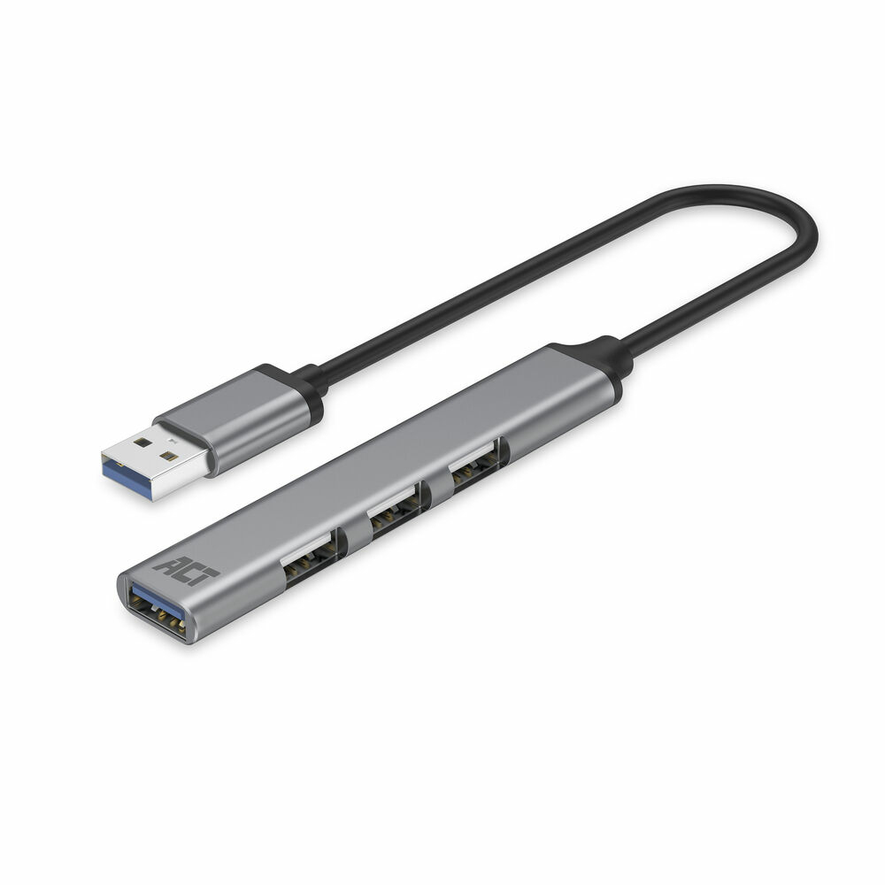 ACT AC6325 | USB 3.2 Gen 1 Interface Hub | Type-A | 5 Gbps | Grijs
