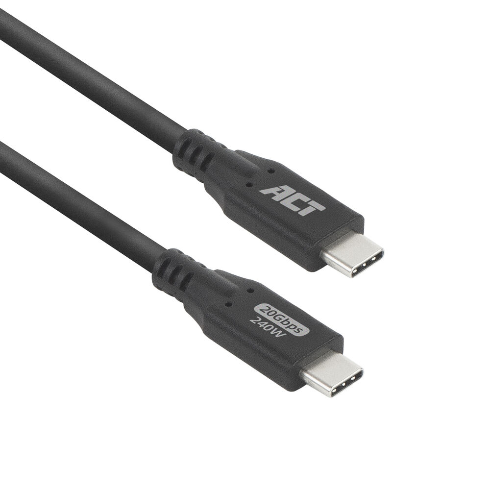 ACT USB4 20Gbps 240W USB Type-C kabel, 2 meter