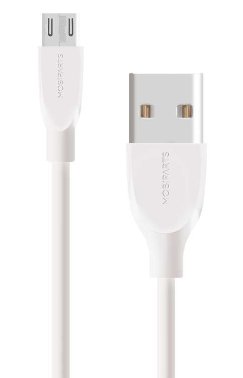 [MP-80549] Mobiparts Micro USB naar USB | 2A | 2m | Wit