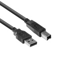 ACT AC3030 | USB 2.0 | USB-A naar USB-B | 1m | Zwart