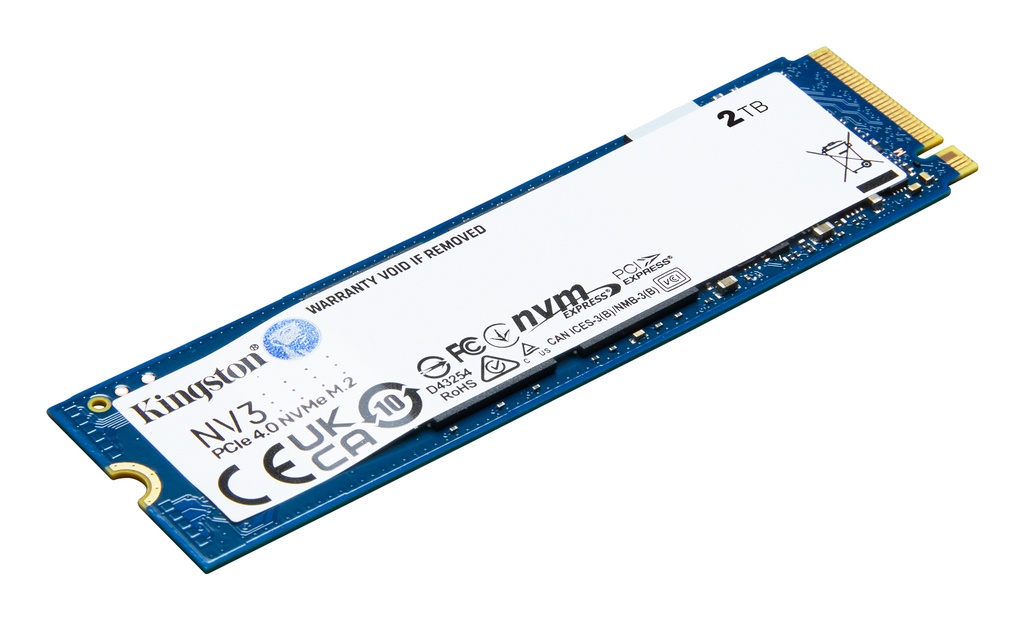 [SNV3S/2000G] Kingston NV3 | 2TB NVMe SSD | M.2 Gen4 | 6.000MB/s Lezen | 5.000MB/s Schrijven