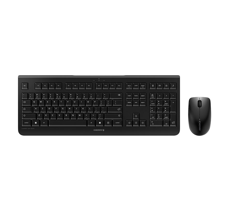 [JD-0710EU-2] CHERRY CHERRY DW 3000 toetsenbord Inclusief muis Universeel RF Draadloos QWERTY Amerikaans Engels Zwart