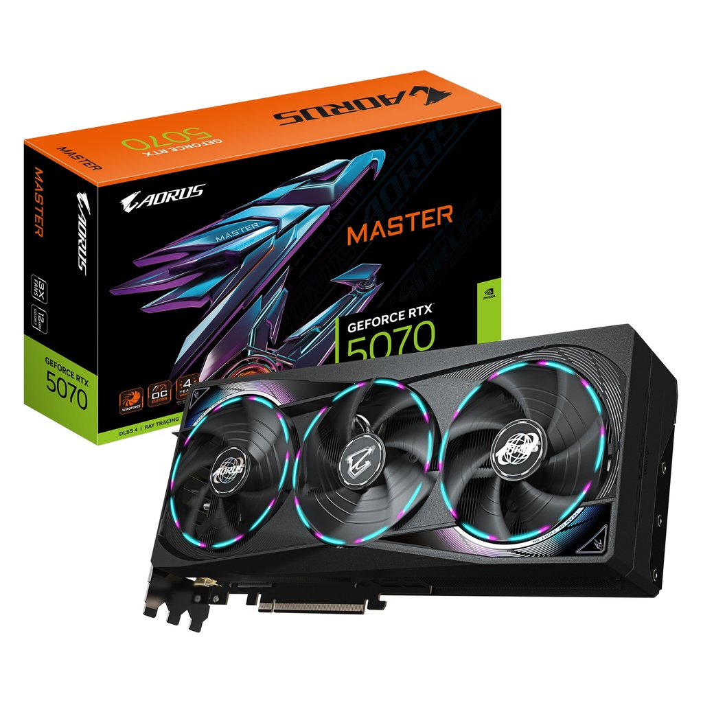 [GV-N5070AORUS M-12GD] GIGA VGA 12GB RTX5070 AORUS MASTER 12G 3xDP/HDMI AORUS GeForce RTX 5070 MASTER 12G