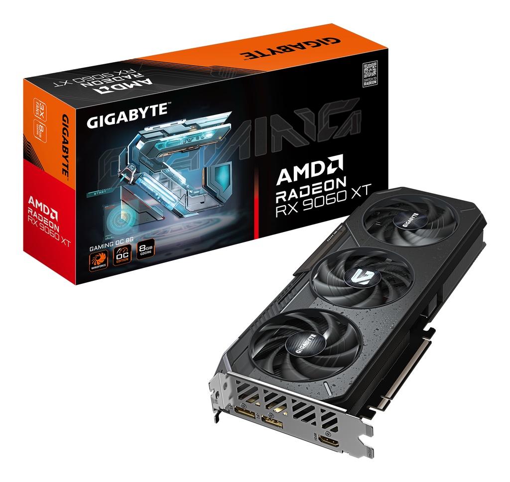[GV-R9060XTGAMING OC-8GD] GIGA VGA 8GB Radeon RX9060XT GAMING OC-8GD 2xDP/2xHDMI GV-R9060XTGAMING OC-8GD