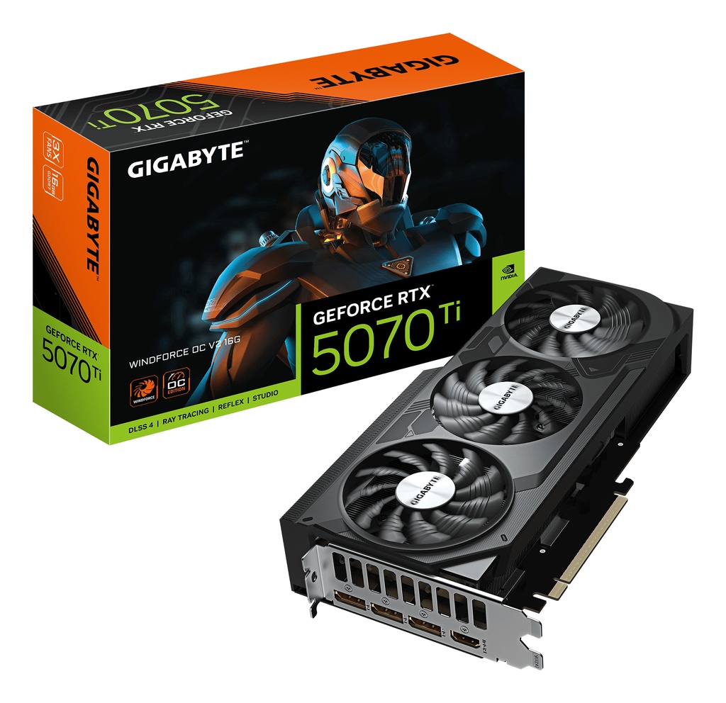 GIGA VGA 16GB RTX5070TI WF3-OC-SFF-16G 3xDP/HDMI GeForce RTX 5070 Ti WINDFORCE 3 OC SFF 16G
