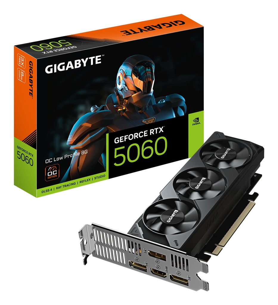 GIGA VGA 8GB RTX5060 OC LP 8G 3xDP/HDMI GeForce RTX 5060 OC Low Profile 8G