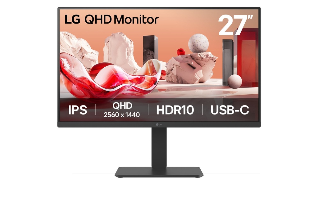 LG LCD 27BA65QB-B 27" black USB-C, KVM, Daisy Chain